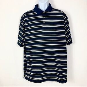 Nike Golf Men’s shirt striped Blue Polo Sz L